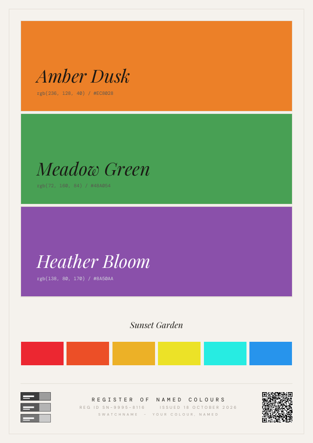 Palette Designer Certificate sample
