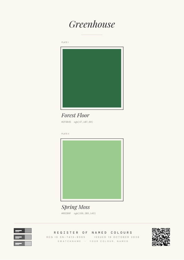 Plates Designer Certificate sample with 2 colors