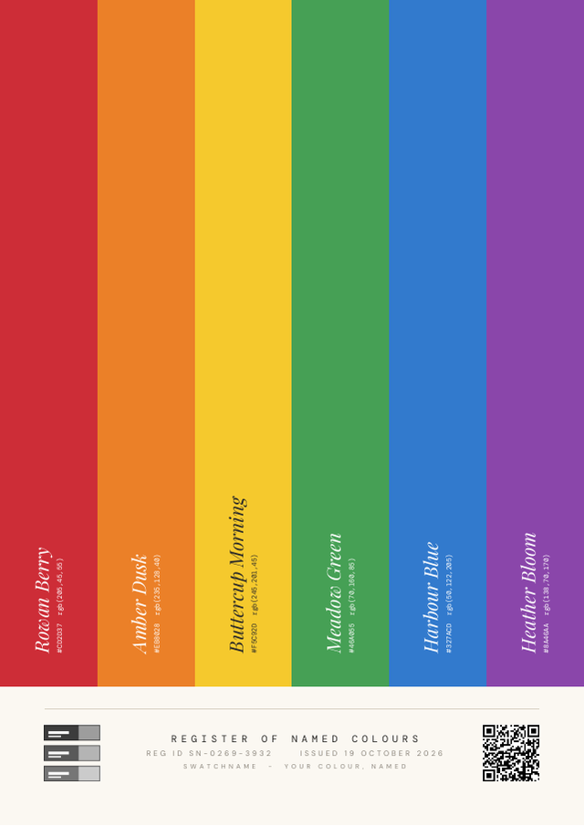 Color Field Designer Certificate sample